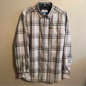 Men’s Columbia Plaid Shirt Size Large
